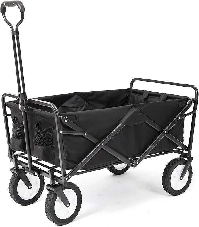 Foldable Utility Wagon – Black : عربة تخزين قابلة للطي – أسود